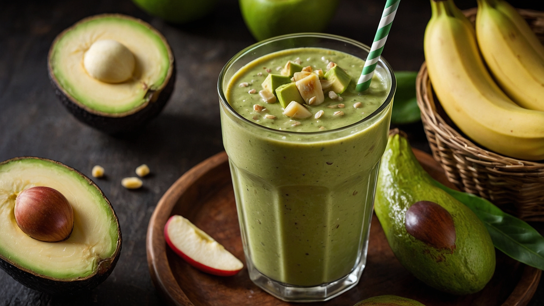 Apple Avocado Banana Grape Smoothie