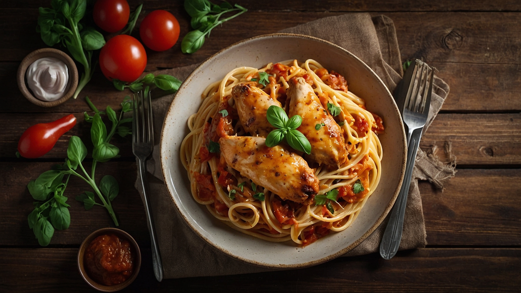 Baked Chicken Spaghetti