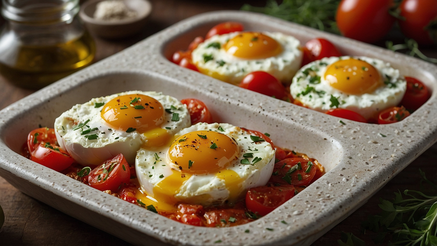 Baked Feta Eggs