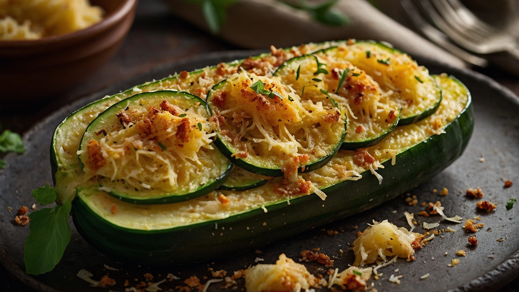 Baked Parmesan Zucchini