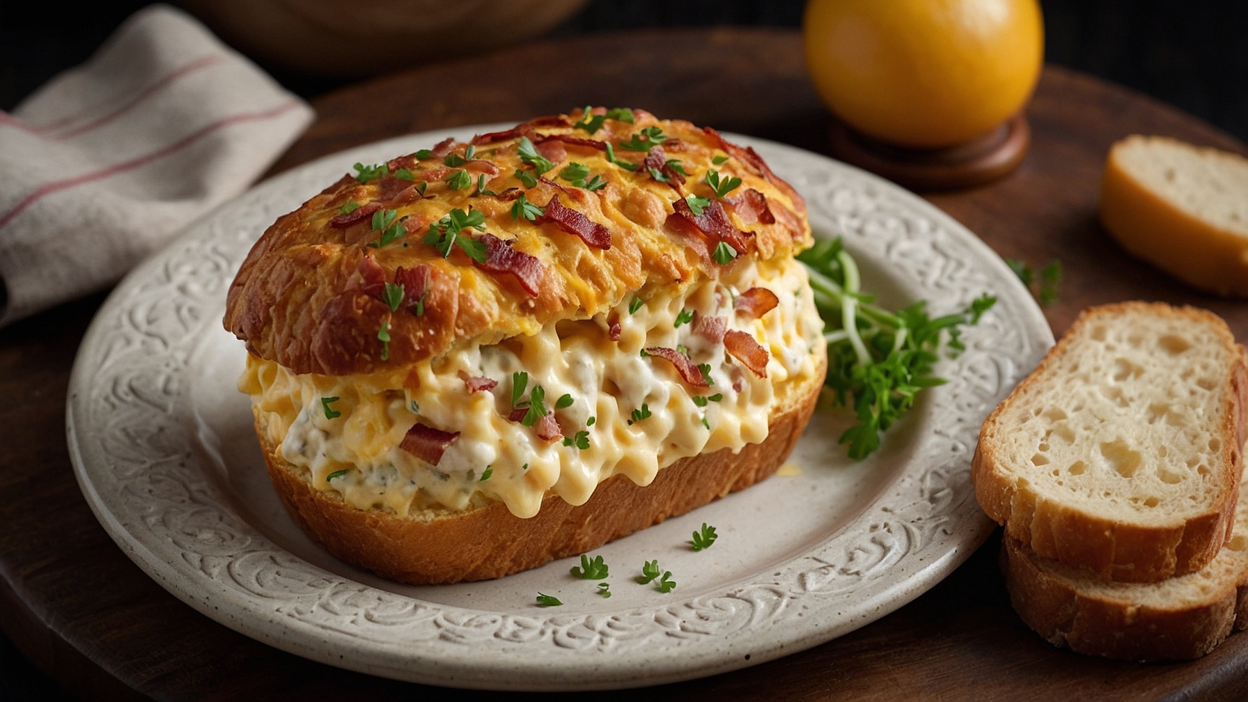 Cheese Bacon Cob Loaf Dip