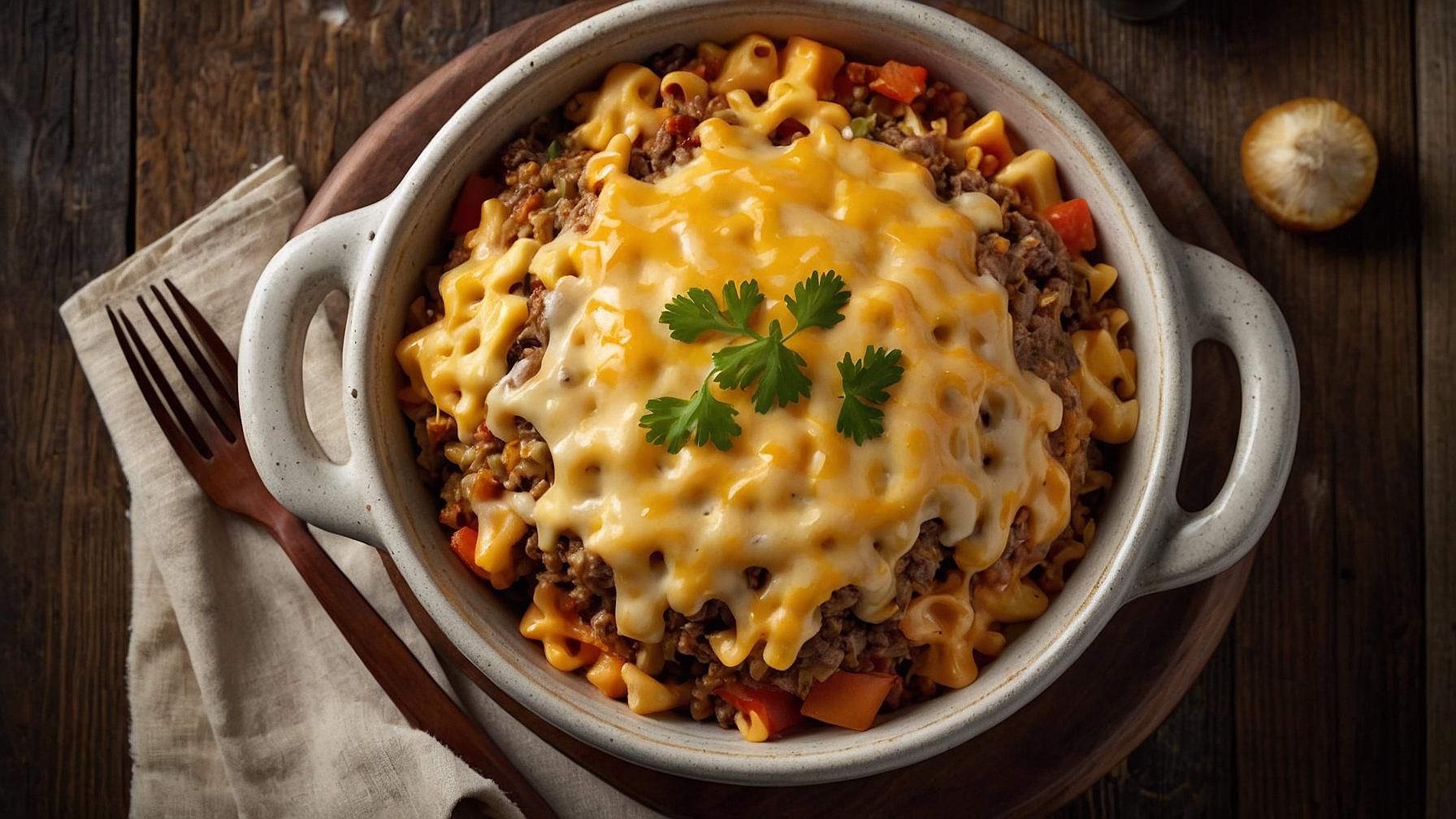 Cheesy Hamburger Rice Casserole