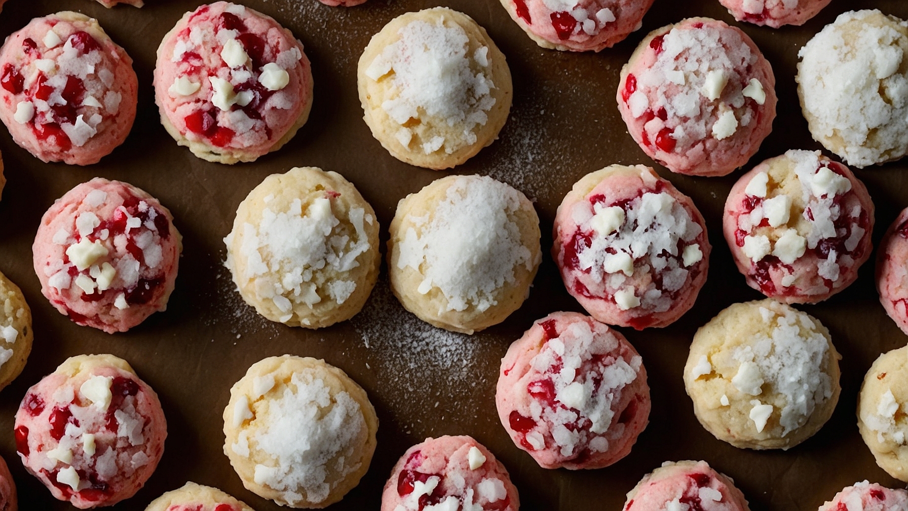 Cherry Snowball Cookies