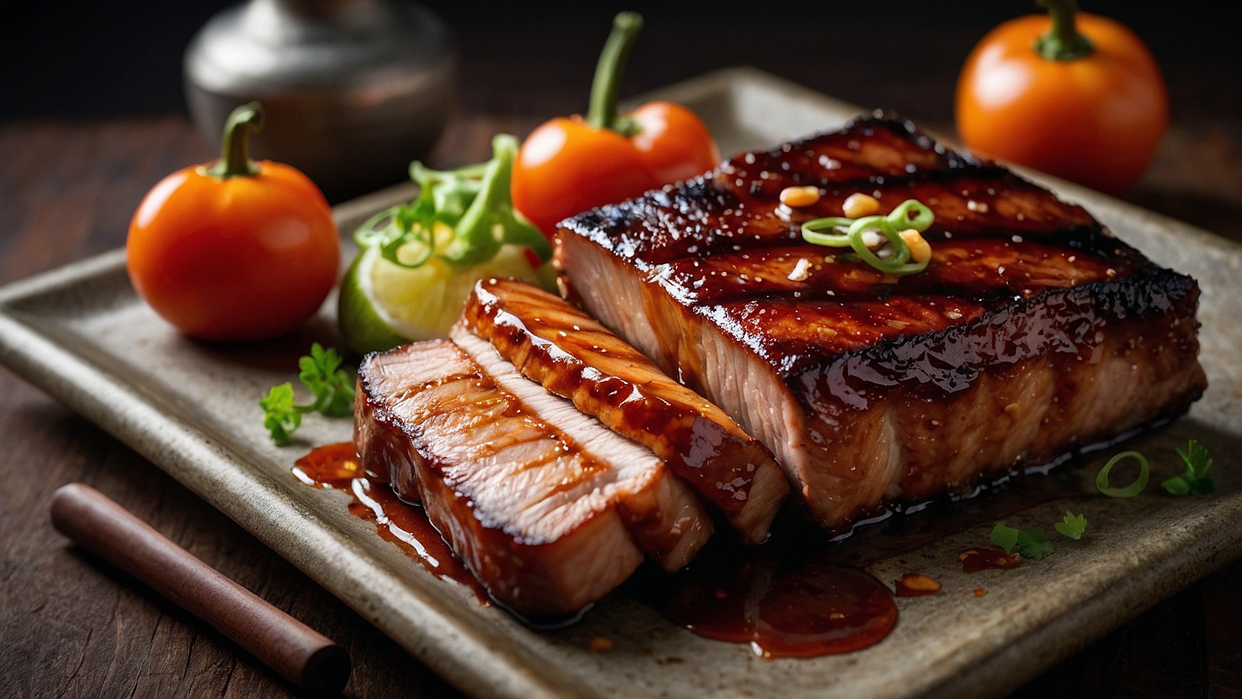 Chili Glazed Grilled Pork Belly