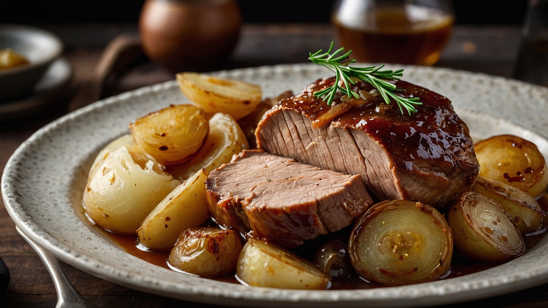 Cider Braised Pork Potatoes Onions