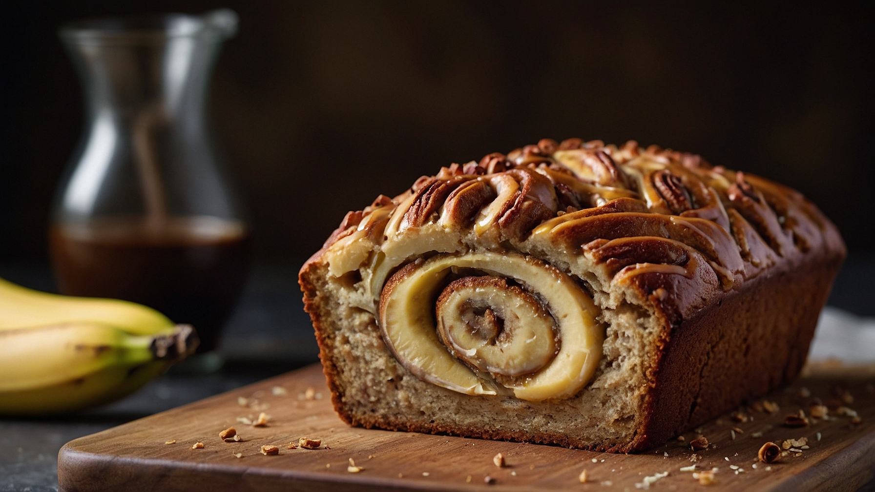 Cinnamon Roll Banana Bread
