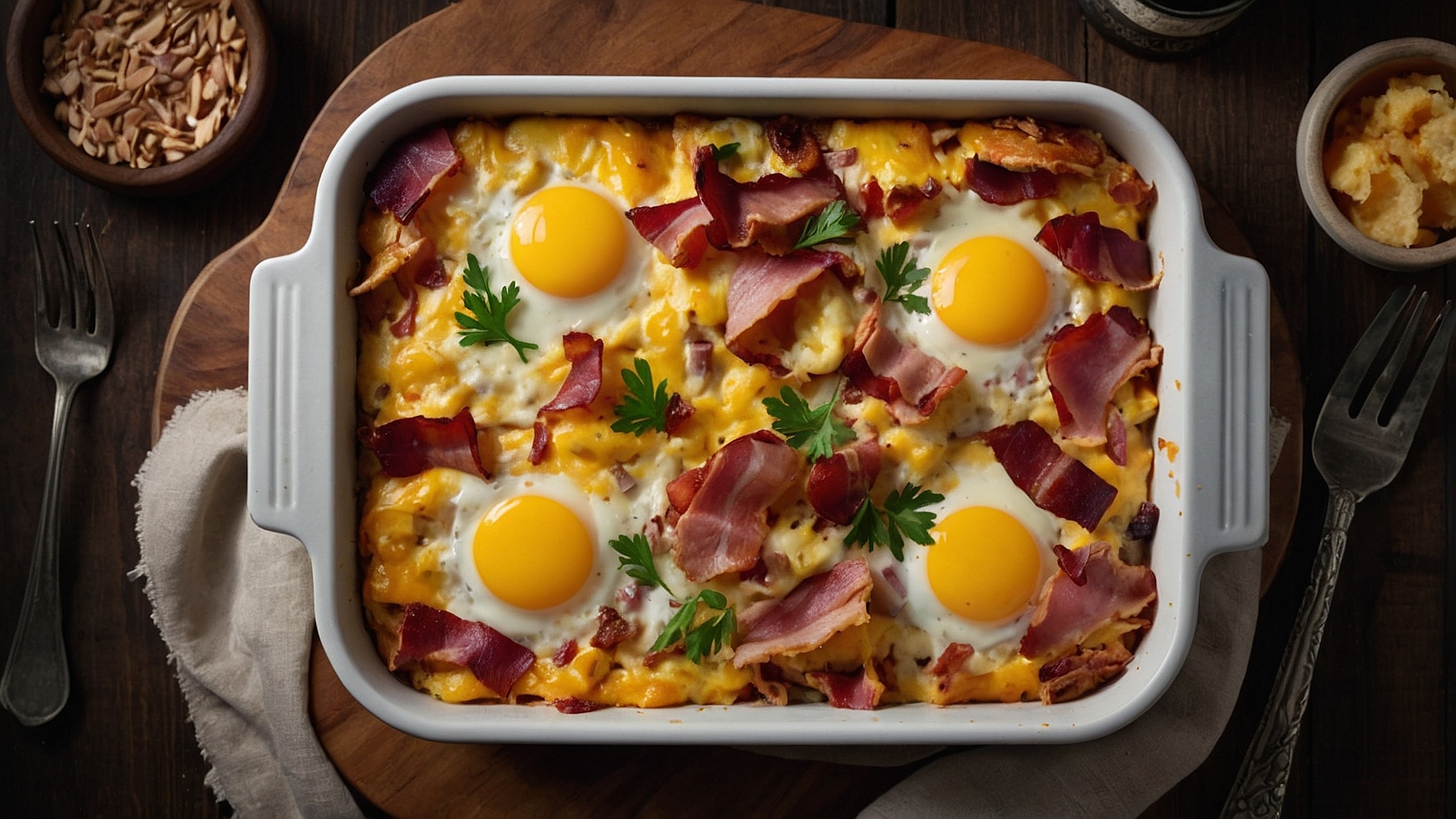 Crack Breakfast Casserole With Turkey Bacon Chicken Ham