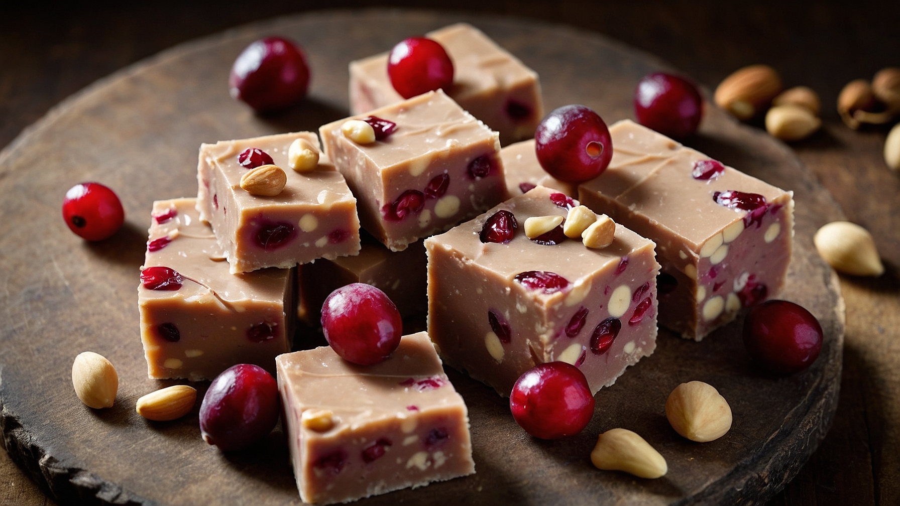 Cranberry Macadamia Nut Fudge