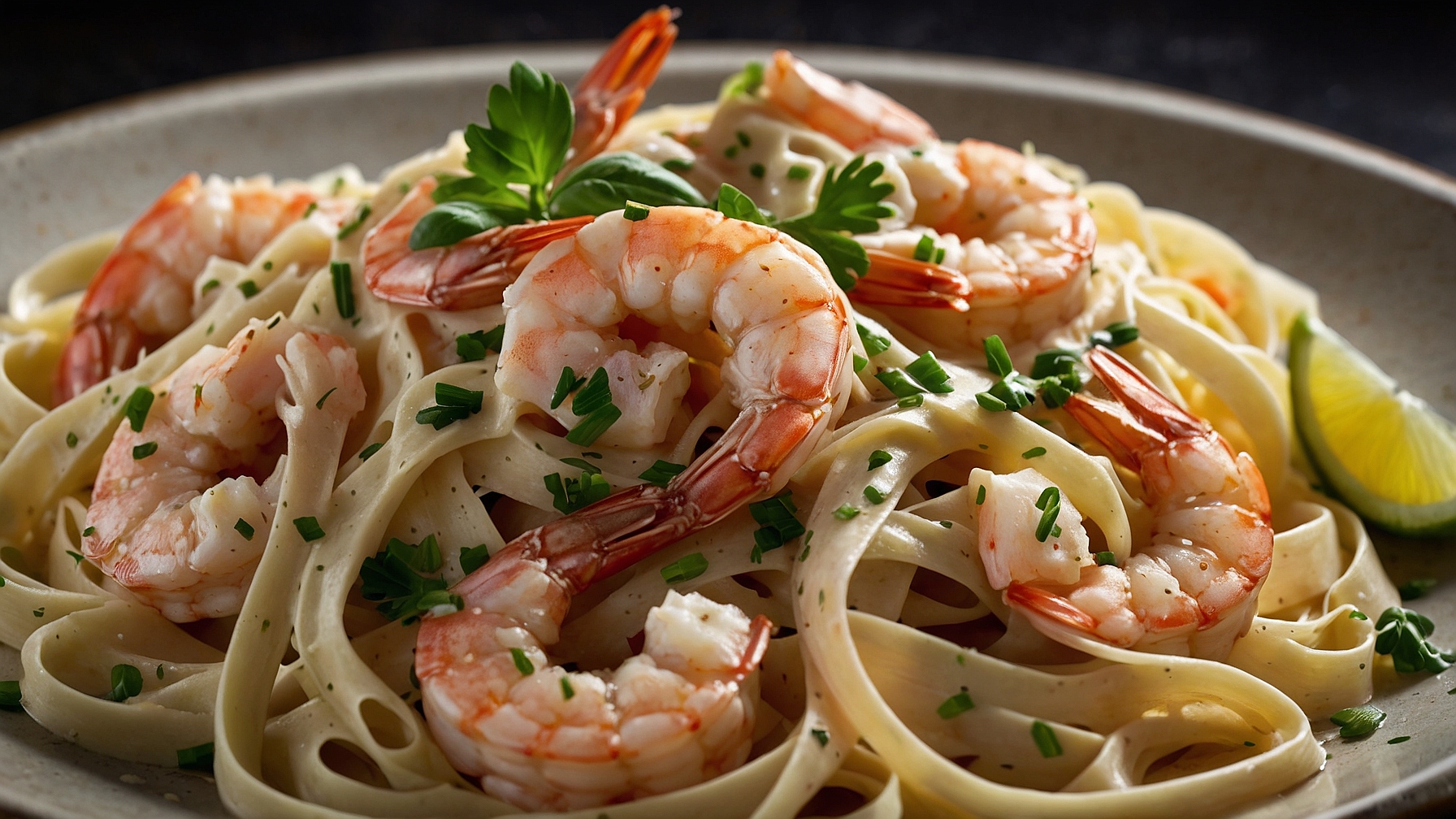 Creamy Shrimp Fettuccine Alfredo