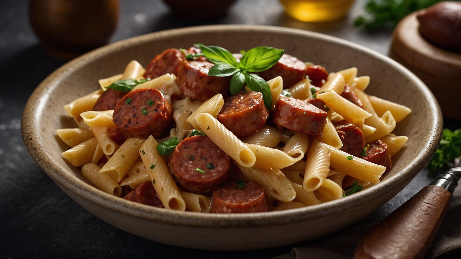 Creamy Smoked Sausage Pasta
