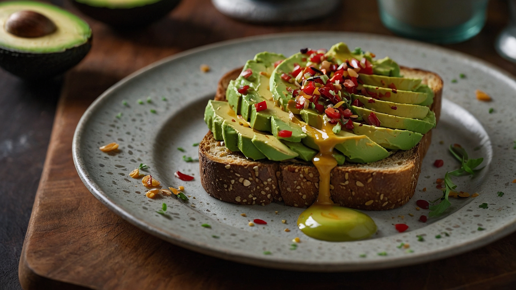 Creamy Spicy Avocado Toast