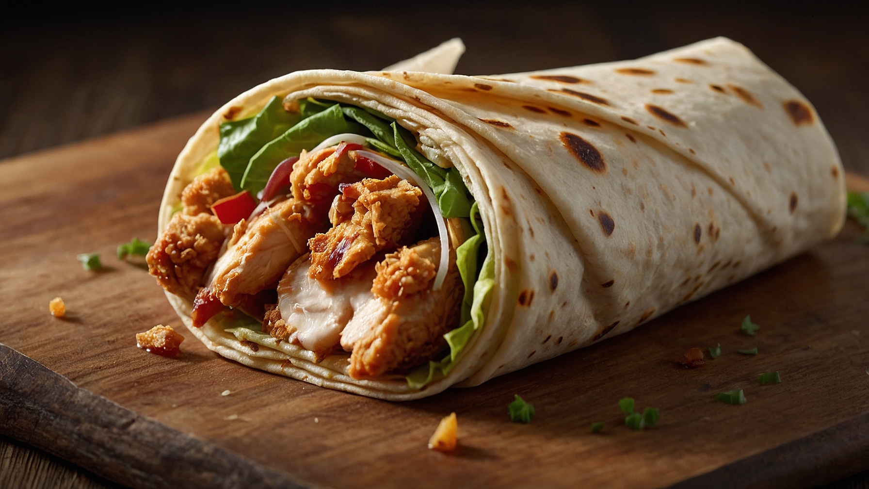 Crispy Chicken Ranch Snack Wrap