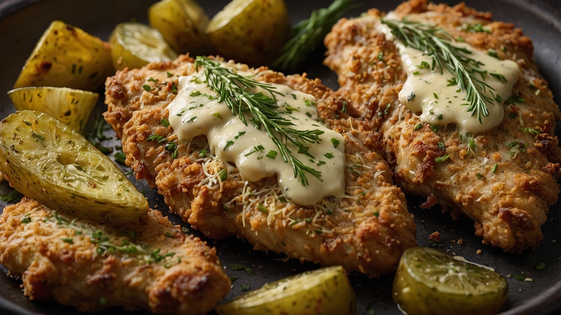 Crispy Dill Pickle Parmesan Chicken