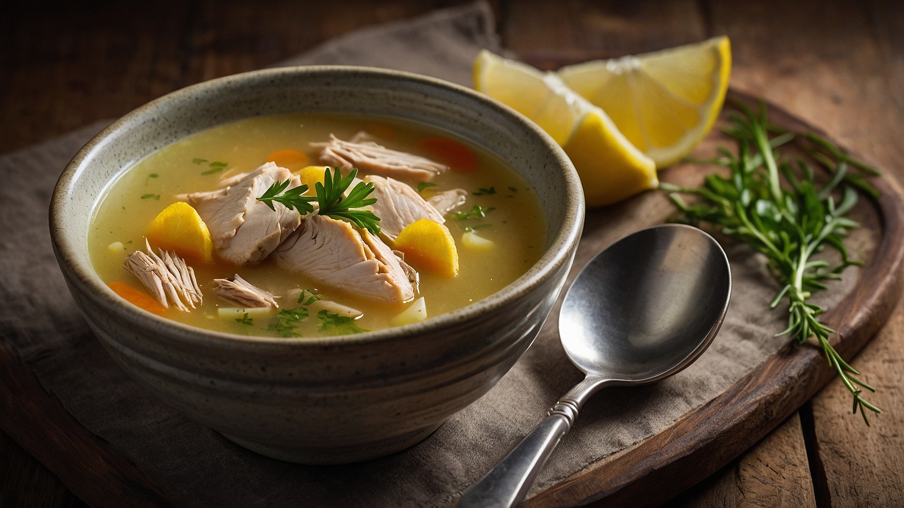 Crockpot Lemon Chicken Soup