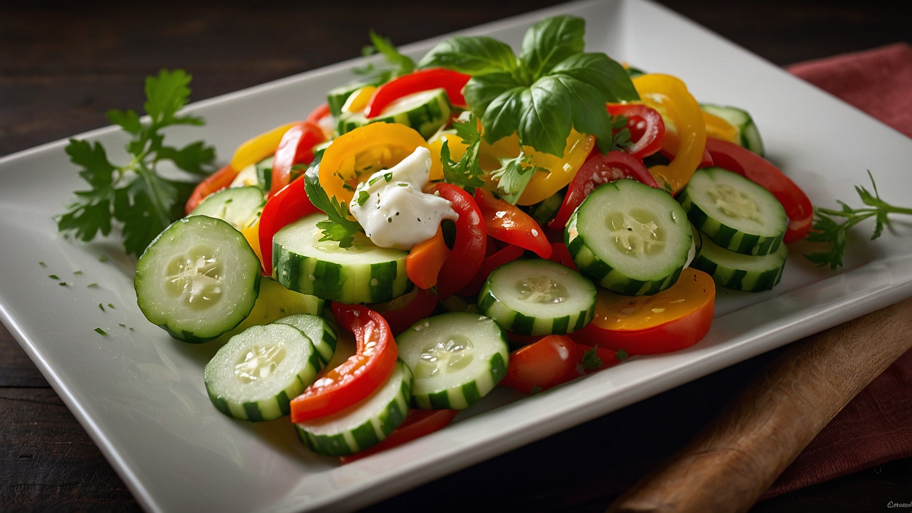 Cucumber Sweet Pepper Salad