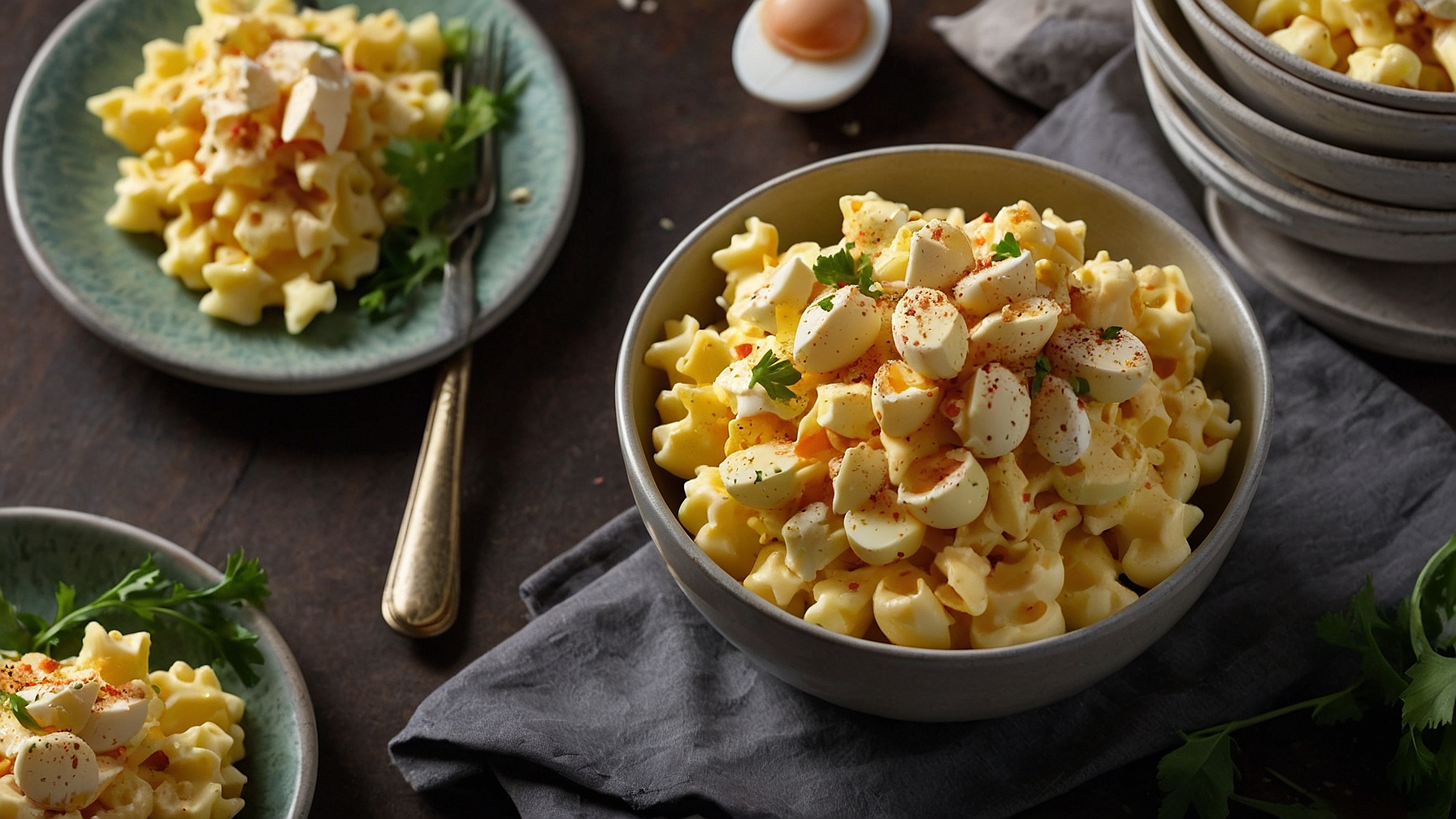 Deviled Egg Macaroni Salad