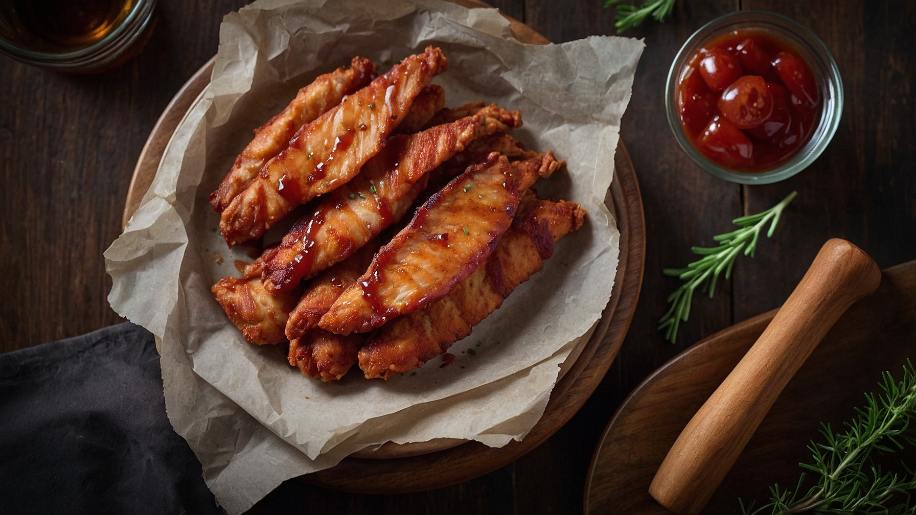 Easy Homemade Turkey Bacon Brown Sugar Chicken Tenders