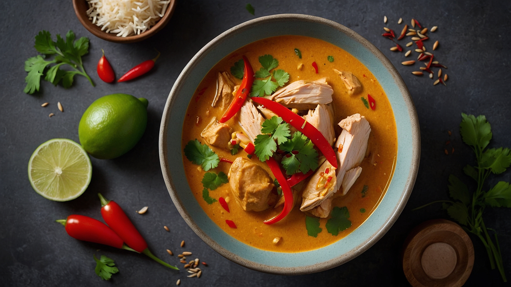 Easy Thai Chicken Curry Soup
