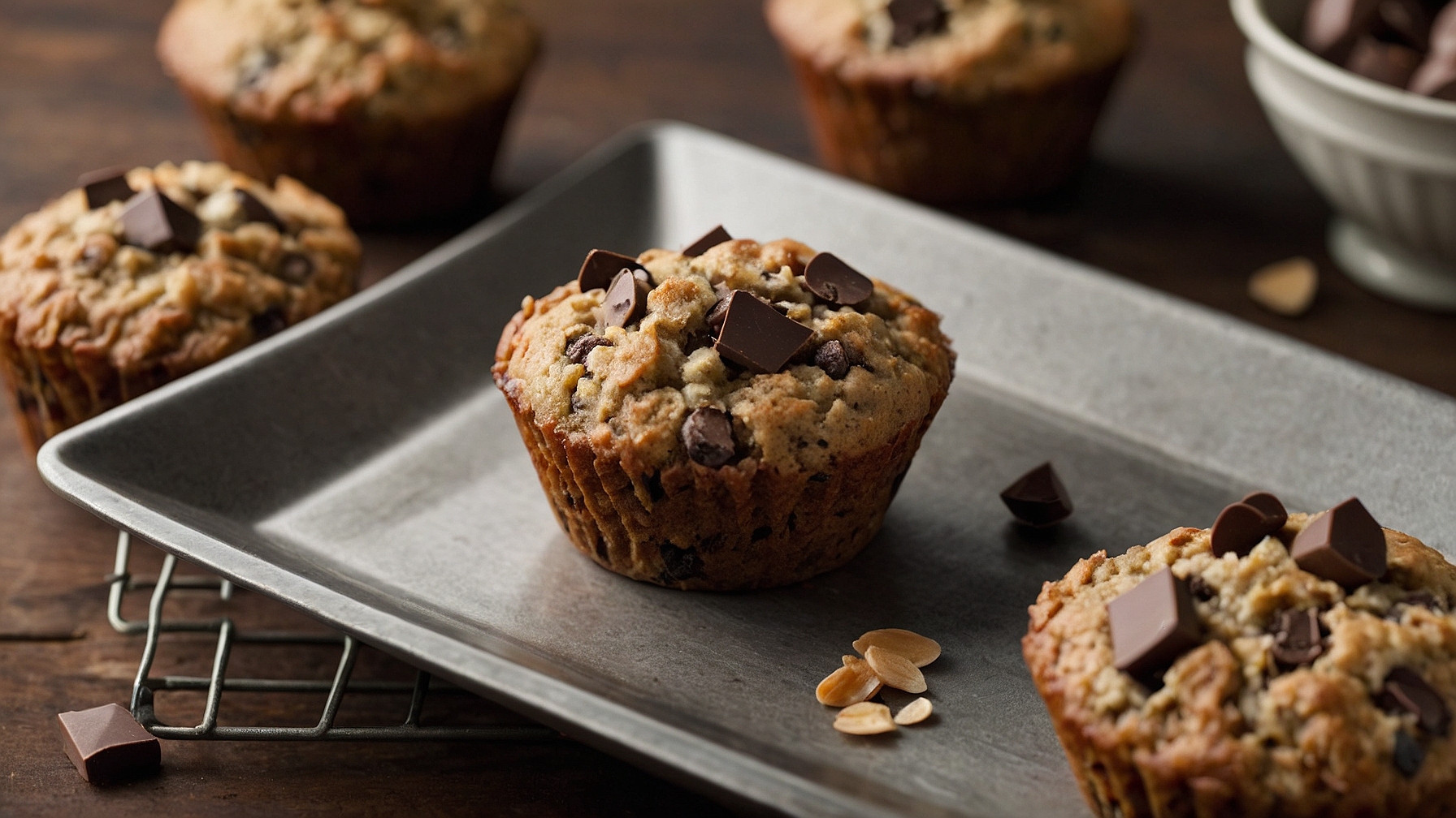 Fearless 3 Day Oatmeal Chocolate Chip Breakfast Muffins