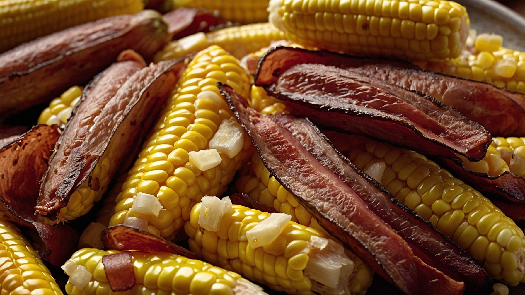 Fresh Corn And Turkey Bacon Side Dish