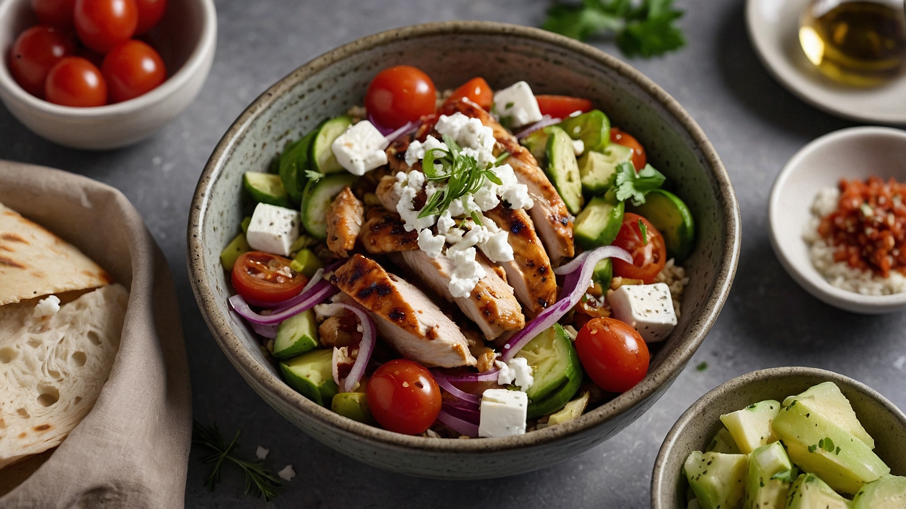 Greek Chicken Bowls