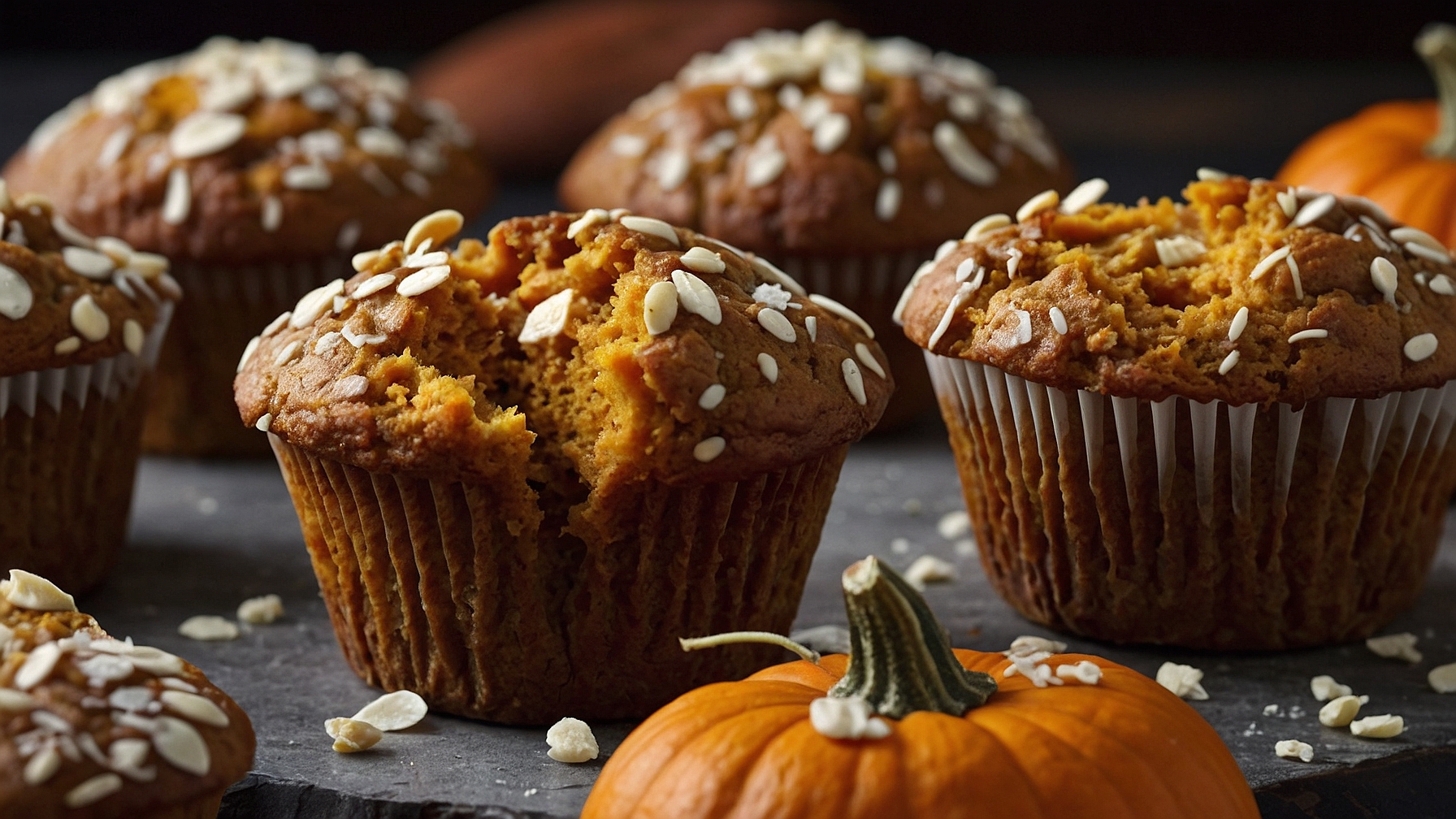 Greek Yogurt Kodiak Pumpkin Muffins