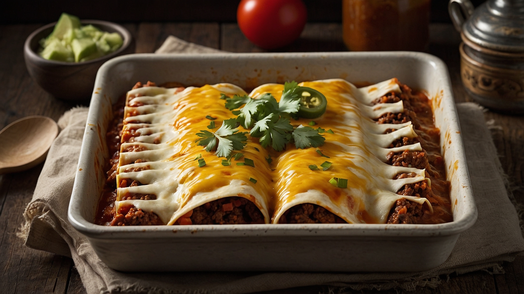 Ground Beef Enchiladas