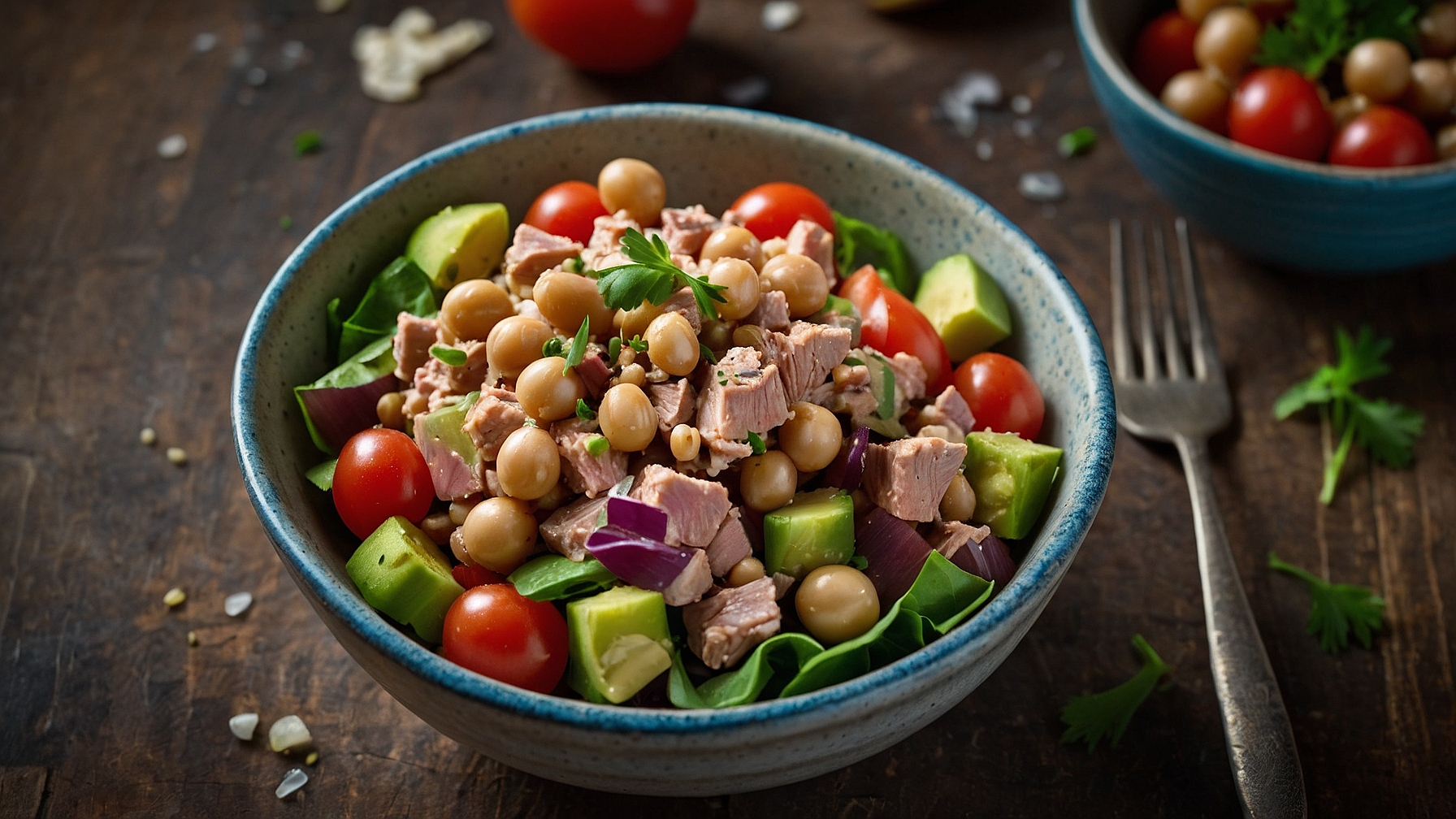 Healthy Tuna Garbanzo Bean Salad