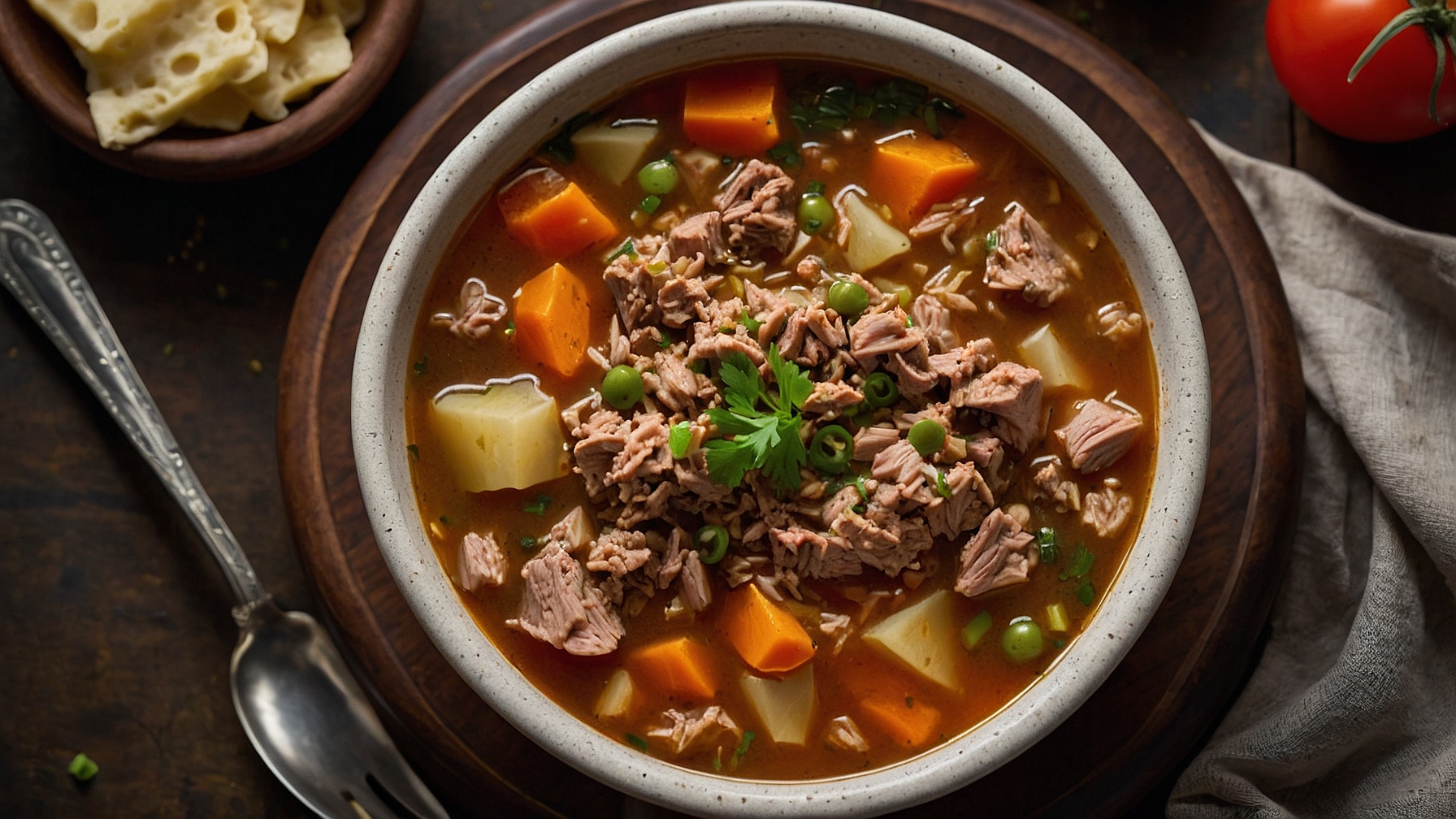 Hearty Ground Turkey Soup
