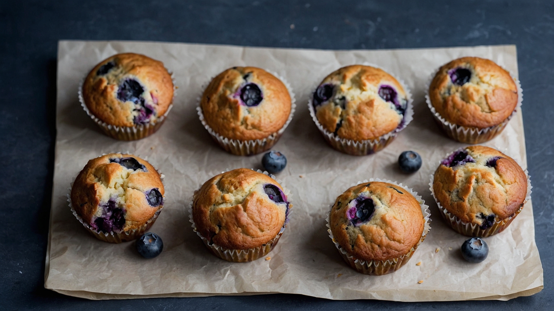 Homemade Blueberry Protein Muffins