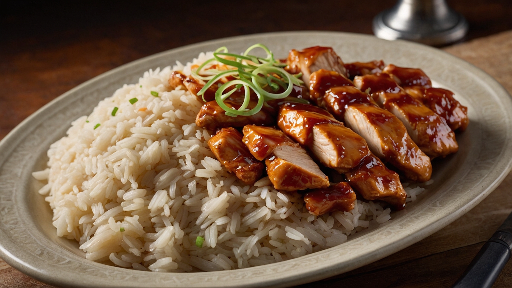 Honey BBQ Chicken Rice