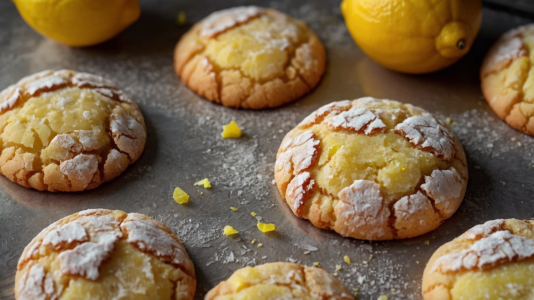 Lemon Crinkle Cookies