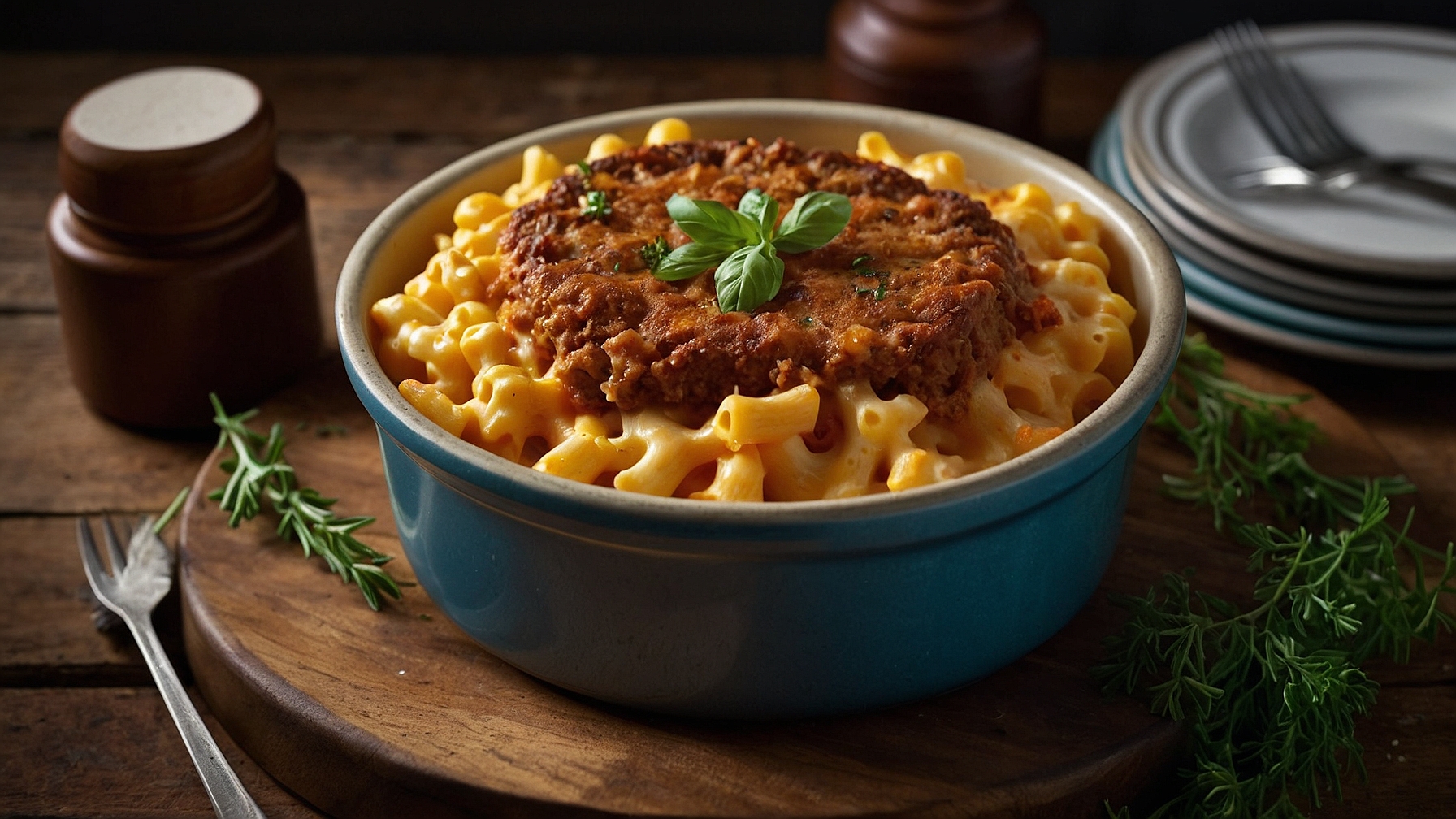 Mac And Cheese Meatloaf Casserole