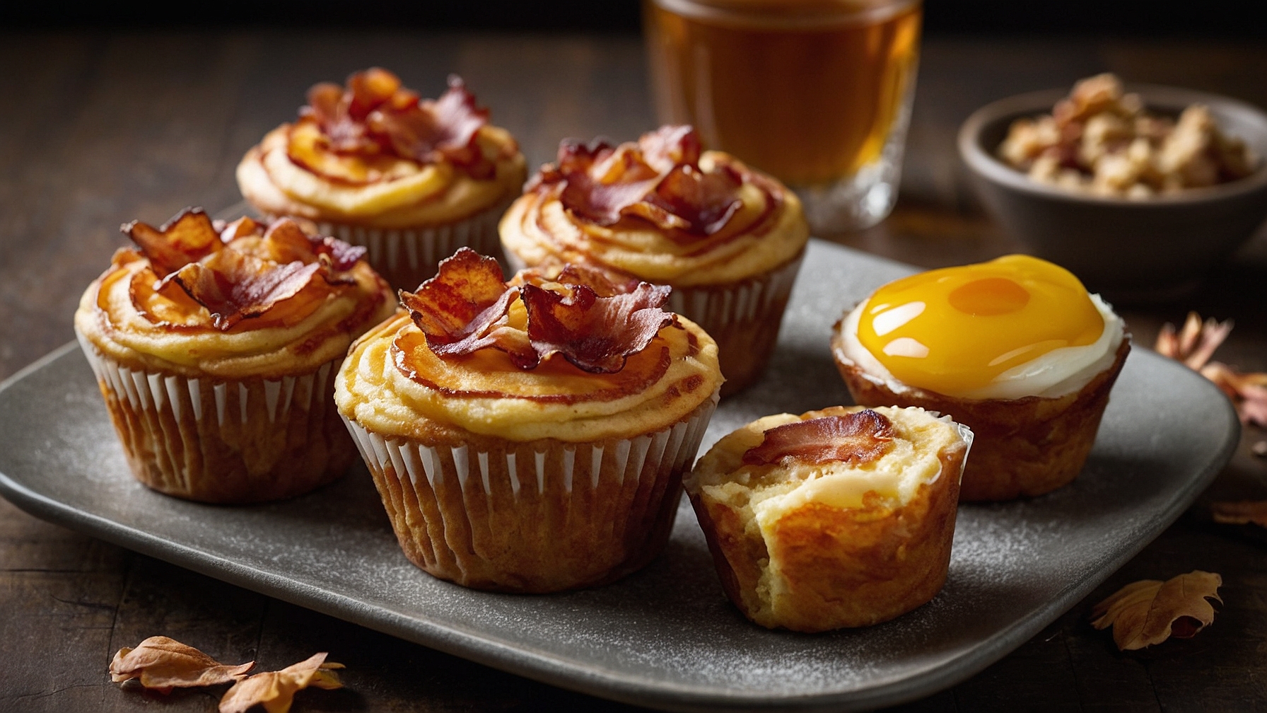 Maple Bacon Pancake Muffins