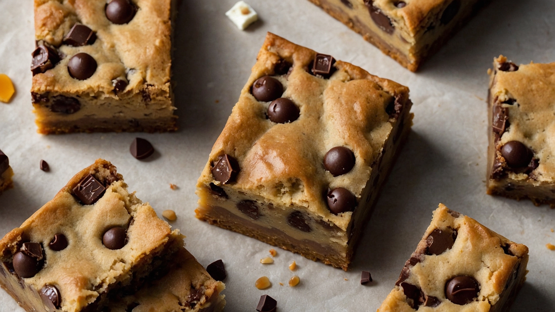 Melt In Your Mouth Chocolate Chip Cookie Bars