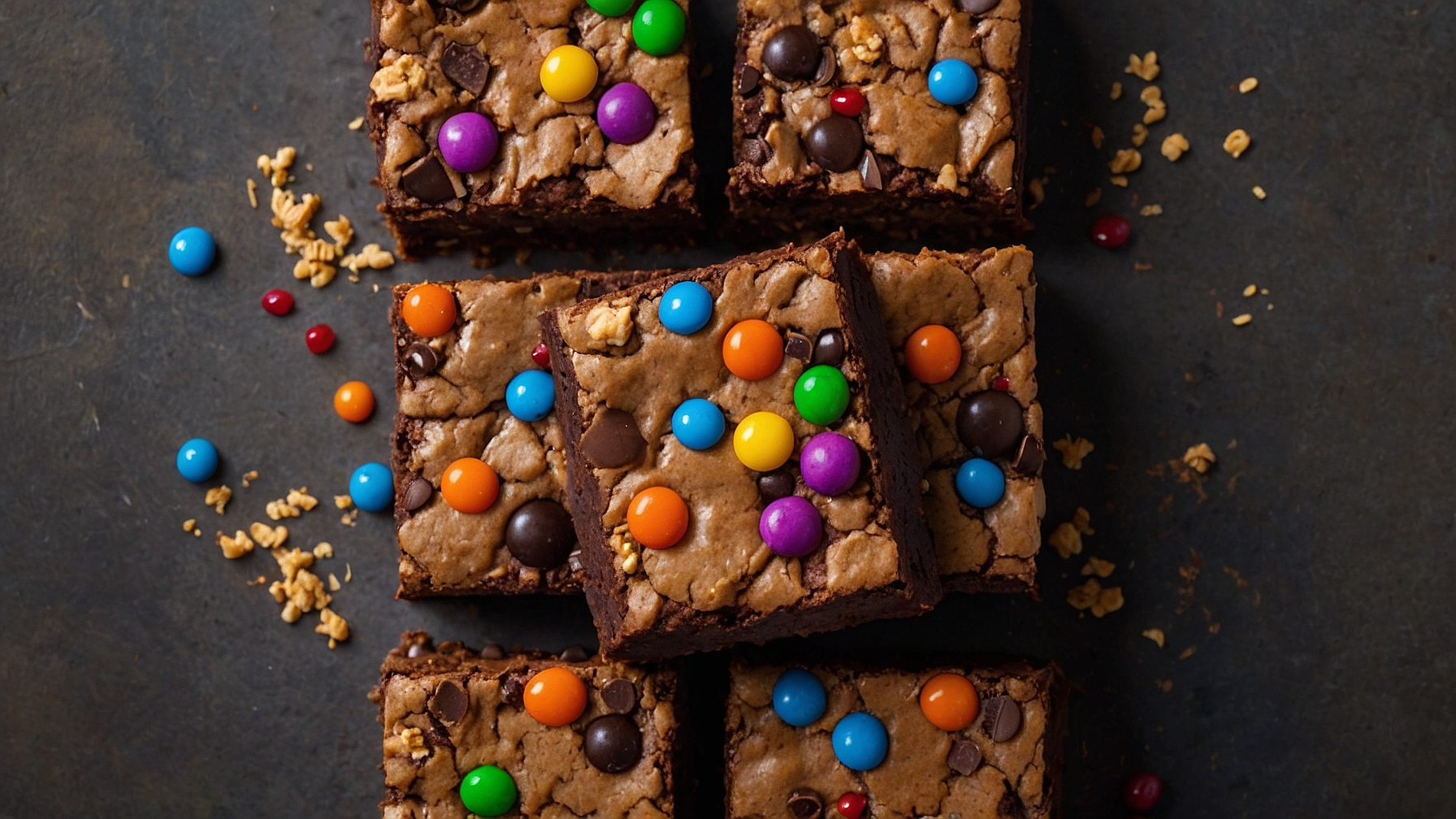 Monster Cookie Fudgy Brownies