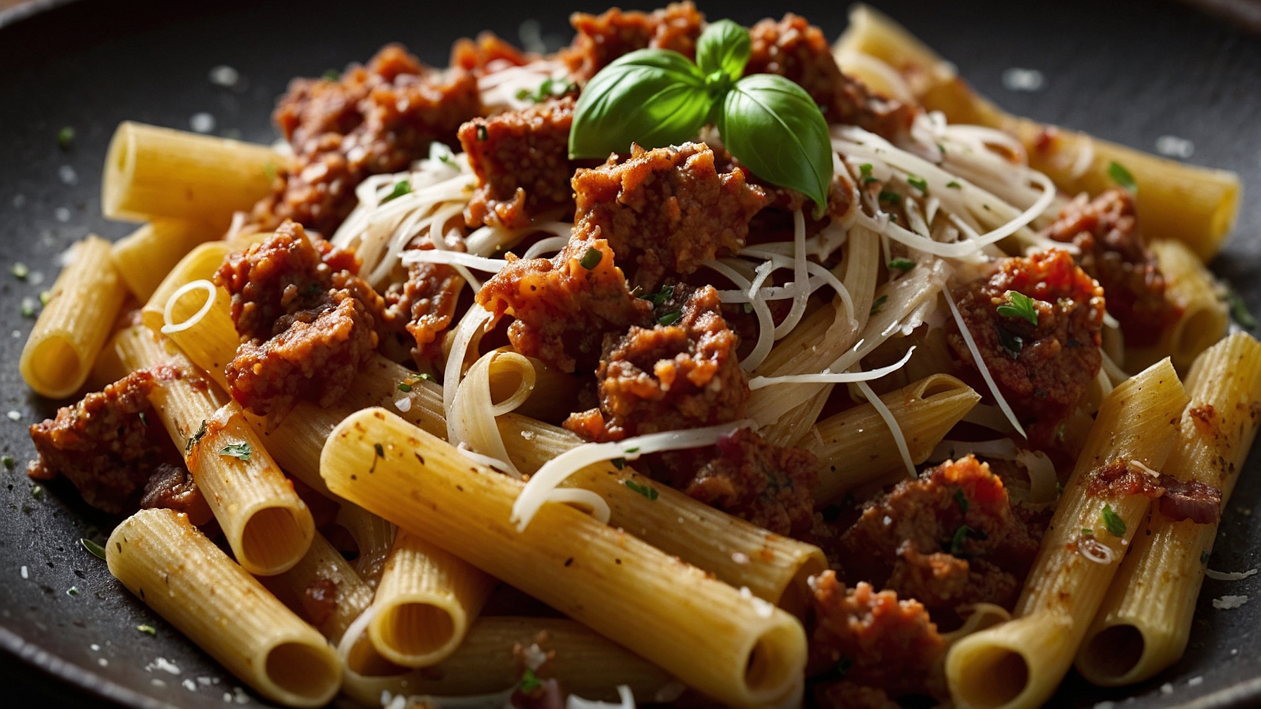 Pasta Bolognese Classic Italian With Turkey Bacon
