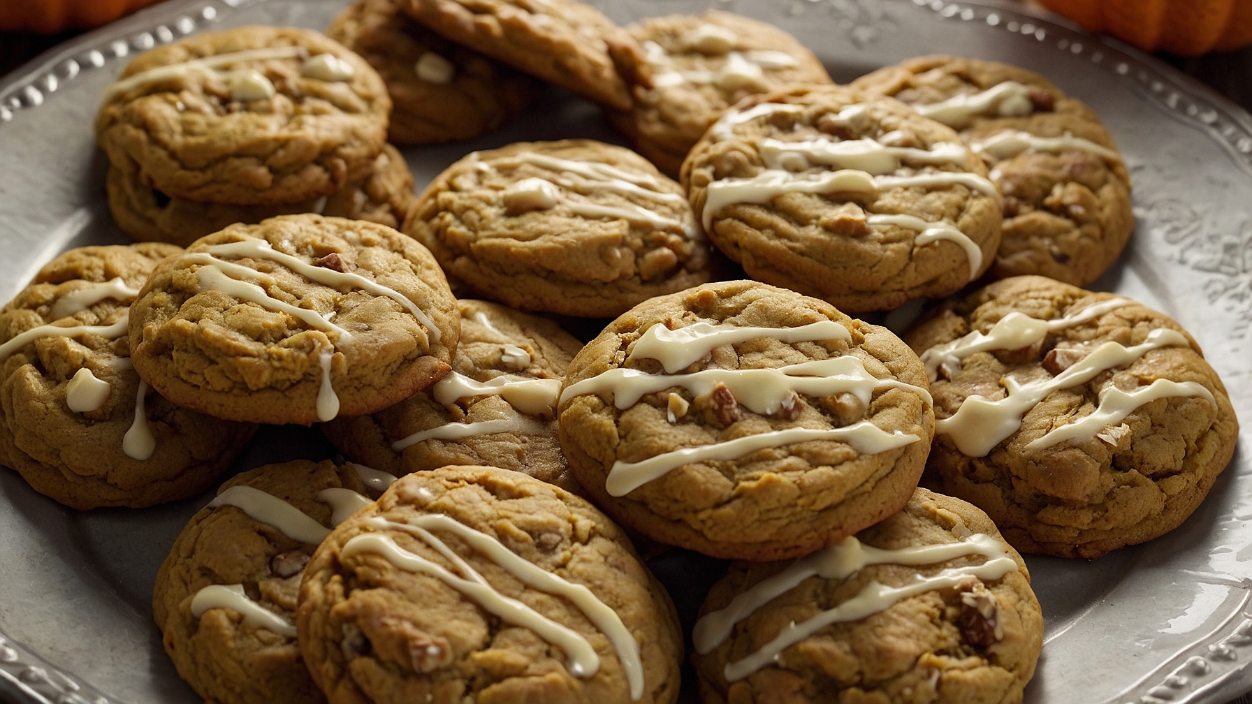 Pumpkin White Chocolate Chip Cookies