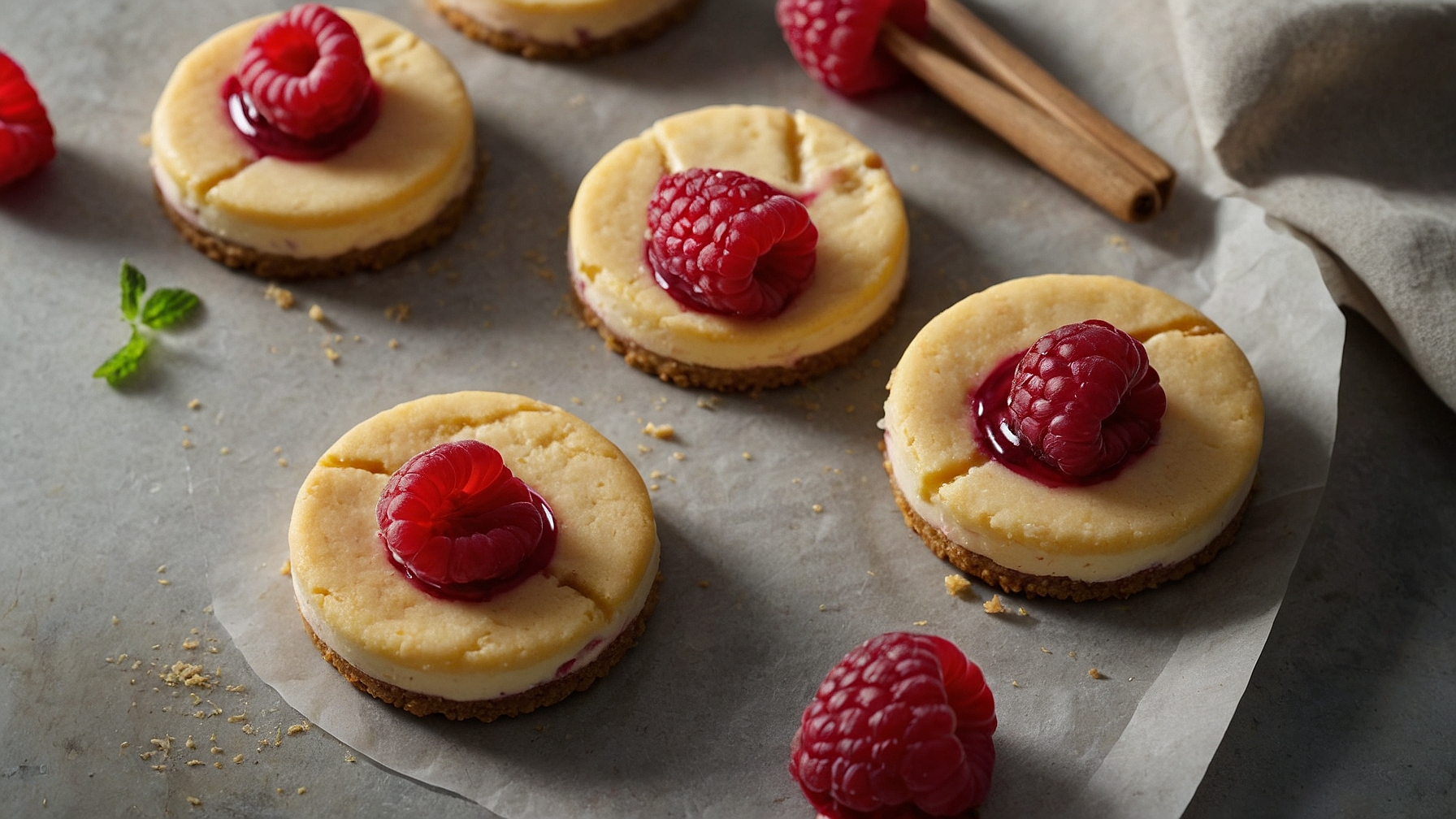 Raspberry Cheesecake Cookies