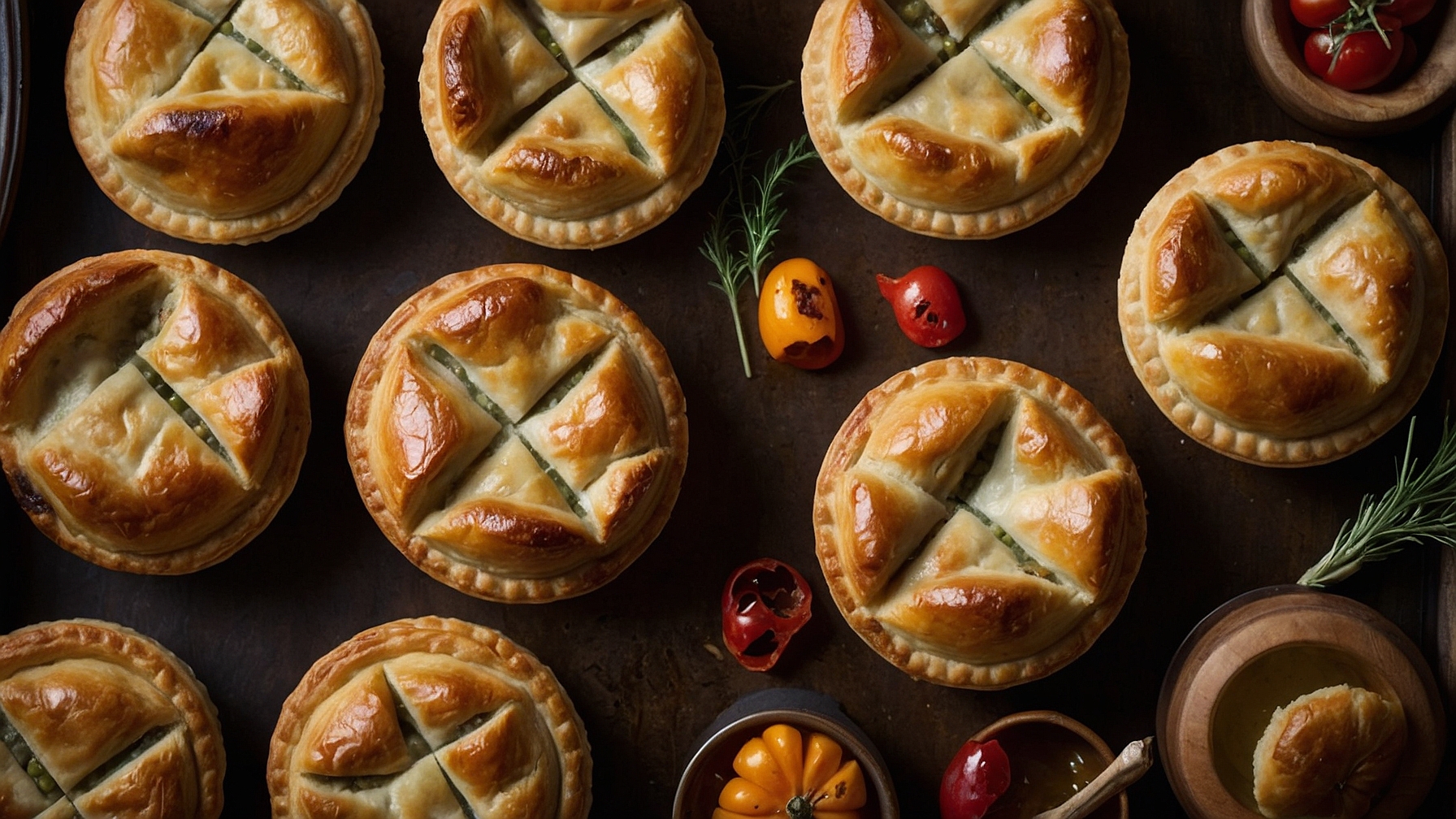 Roasted Autumn Vegetable Pot Pies