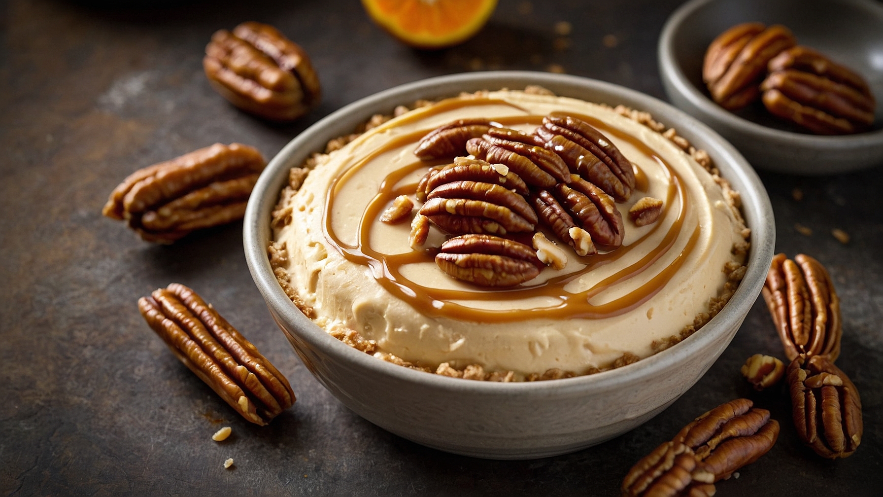 Salted Caramel Pecan Cheesecake Dip