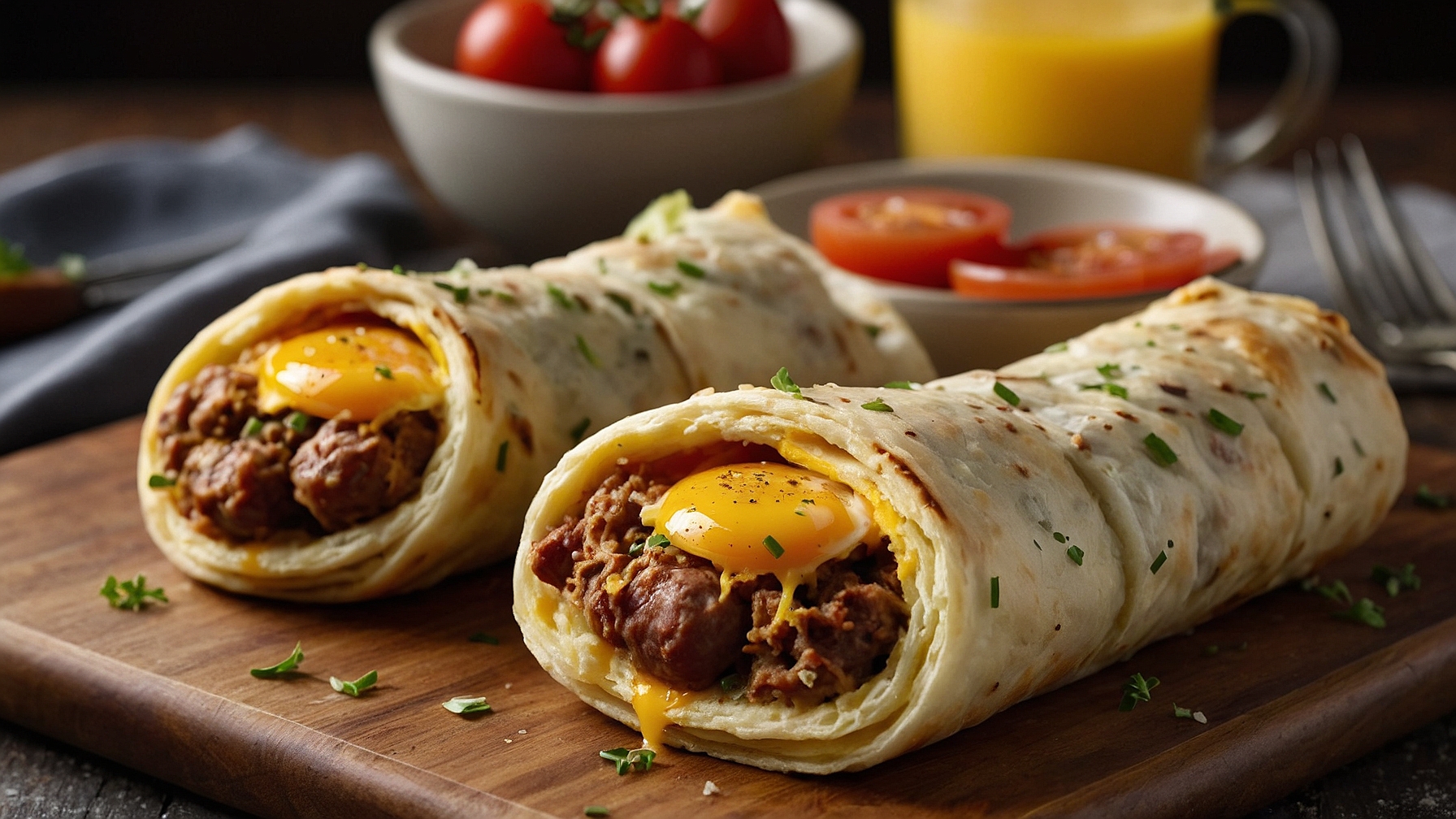 Sausage Egg Breakfast Rollups