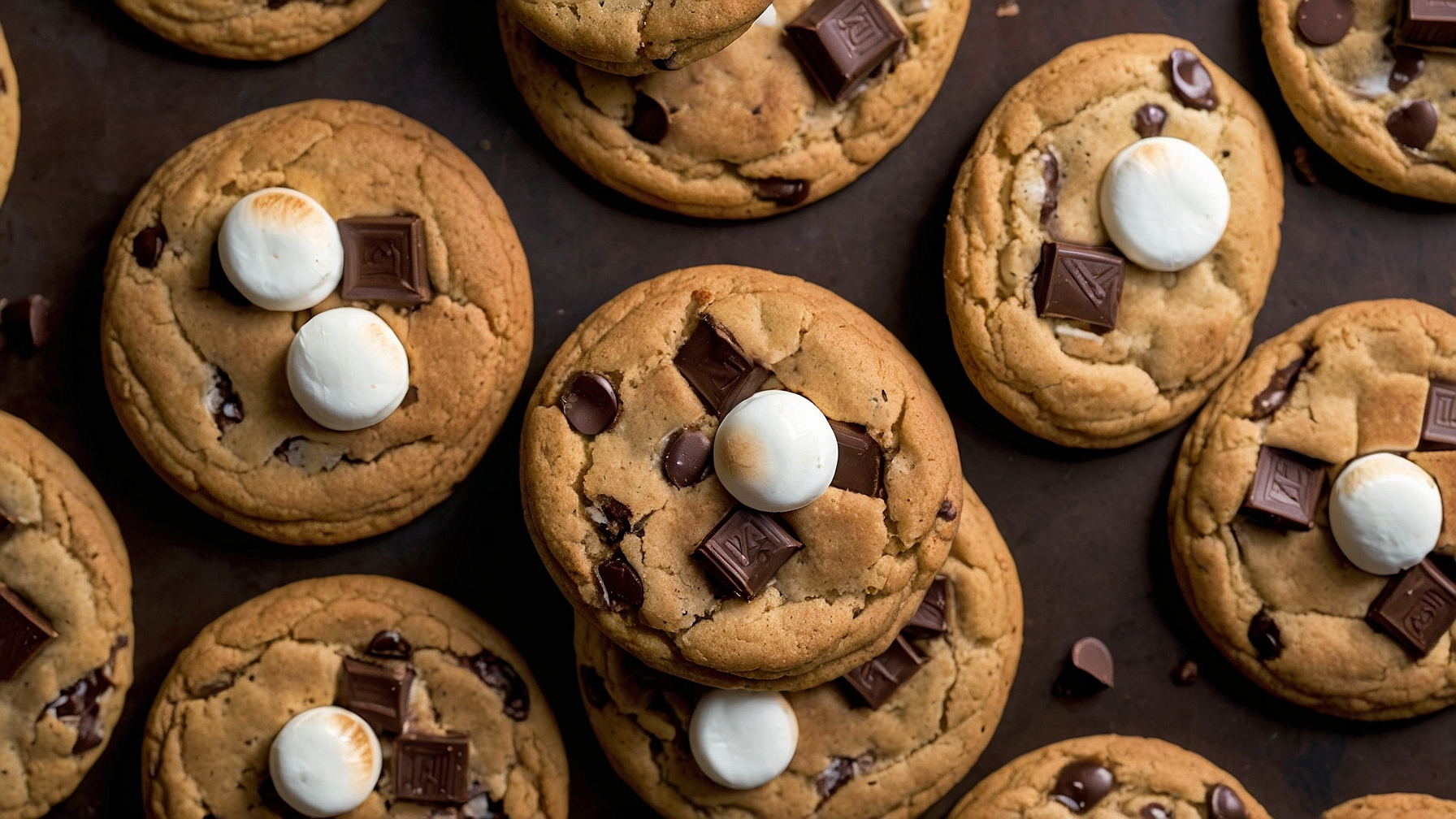 Smores Chocolate Chip Cookies