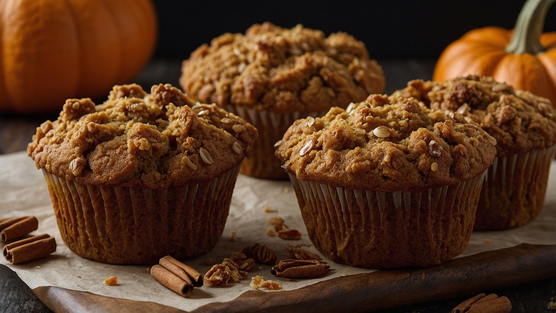Amazing Spiced Pumpkin Streusel Muffins