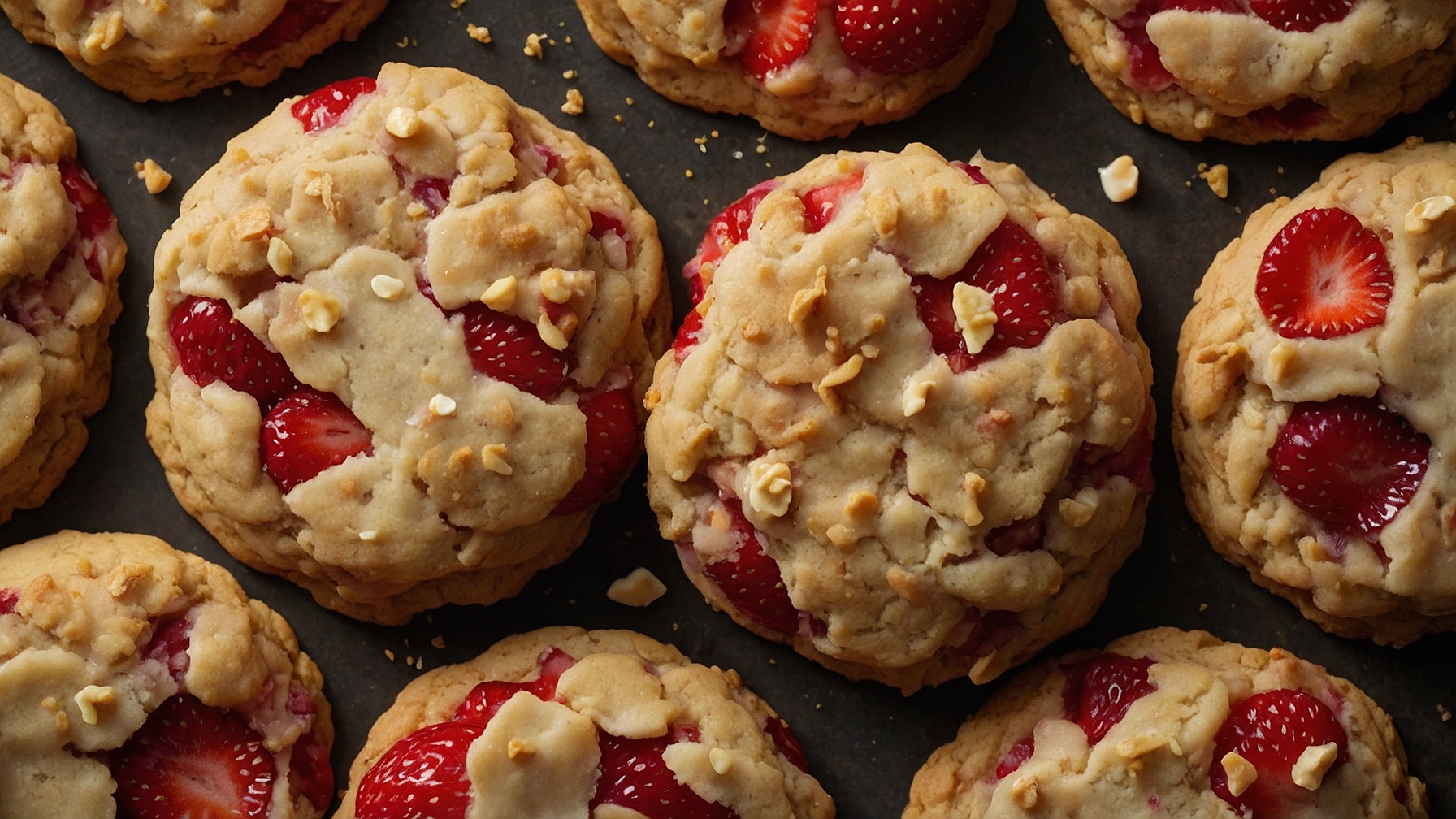 Strawberry Crunch Cookies