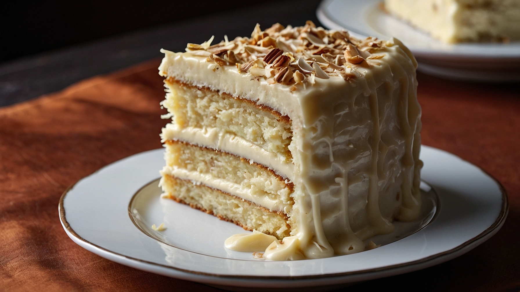 White German Chocolate Cake